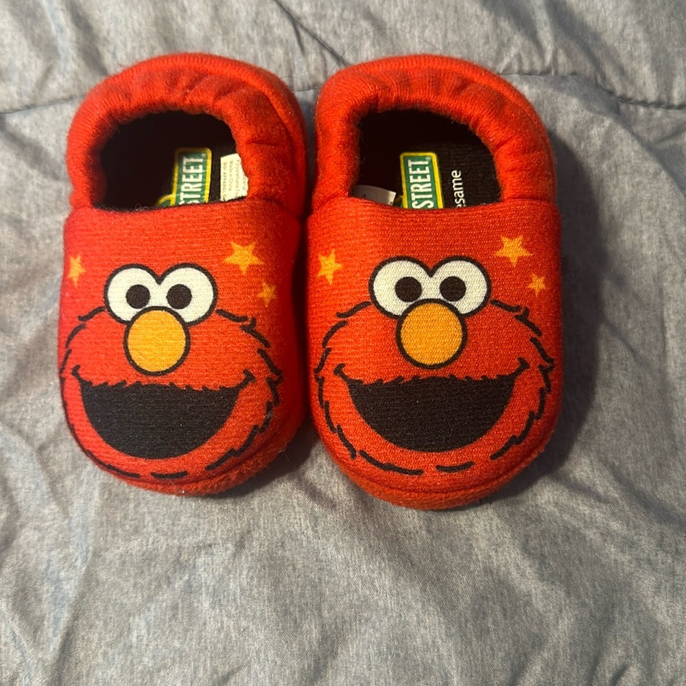 Elmo Sesame Street slippers!